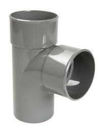 Culotte PVC d'évacuation d'eau usée NICOLL mâle-femelle diam.75mm angle 87°30 coloris gris - Dalle agglo rainurée 4 Rives CTBH E1 P5 ép.15mm larg.910mm long.2,04m - Gedimat.fr