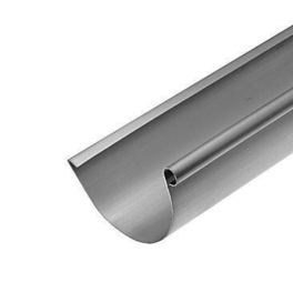 Gouttière LYONNAISE boudin 18mm avec pince zinc naturel ép.0,80mm développé 33,3cm long.4m - GEDIMAT - Matériaux de construction - Bricolage - Décoration
