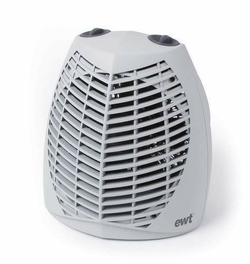 Radiateur �lectrique soufflant CLIMA 2000W haut.23cm larg.21cm prof.17,2cm blanc - GEDIMAT - Mat�riaux de construction - Bricolage - D�coration