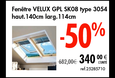 Fenêtre Velux 3054