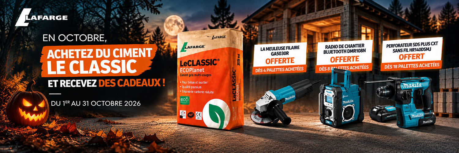 Offre Lafarge Le Classic ECOPlanet octobre 2026