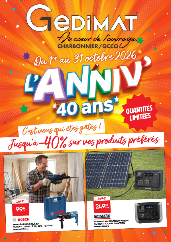Gedimat Charbonnier f�te ses 40 ans… et c’est vous qui �tes g�t�s !