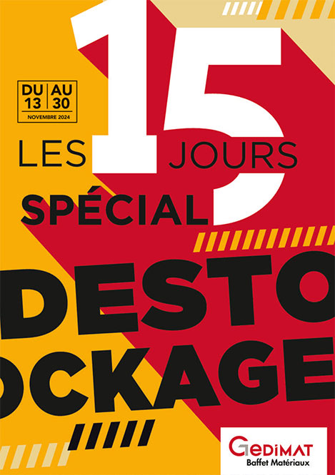 Destockage du 13 au 30 novembre