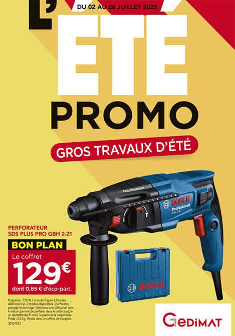 Promotion du 2 au 26 juillet