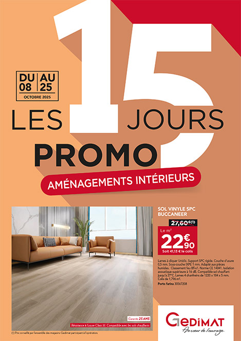Promotion du 8 au 25 octobre