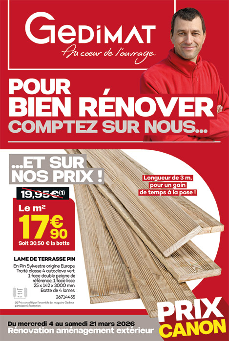 Promotion du 4 au 21 mars