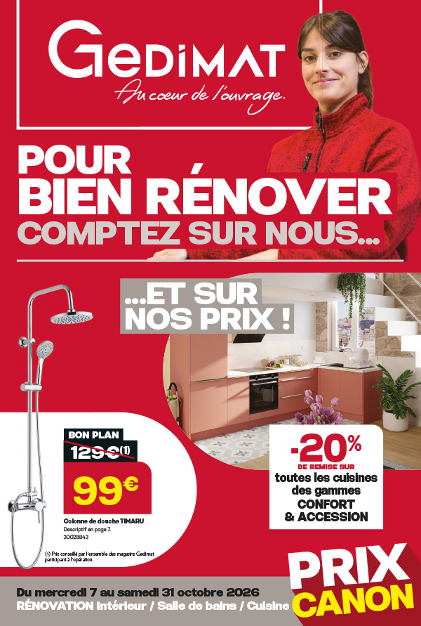 Promotion du  7 au 31 octobre 2026
