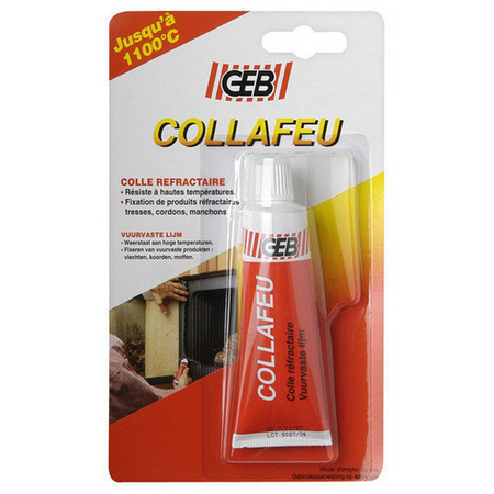Colle-mastic réfractaire en tube de 50ml - Gedimat.fr