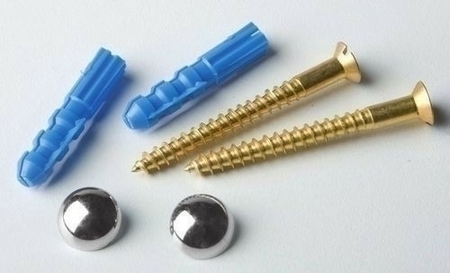 Ensemble de 2 vis métal M6 avec cache - Gedimat.fr