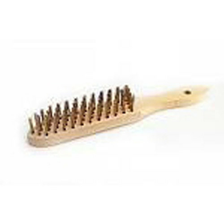 Brosse à manche bois fils rond acier 4 rangs - Gedimat.fr