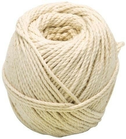 Cordeau coton câblé diam.2mm pelote de 100g environ 49m blanc - Gedimat.fr