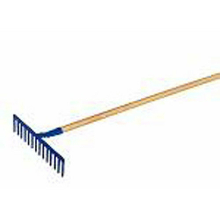 Rateau à béton 14 dents long.40cm emmanché bois haut.9cm - Gedimat.fr