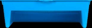 Bac  peinture polypropylne haut.34cm larg.25,3cm bleu - Gedimat.fr
