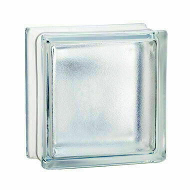 Brique de verre 198 ép.8cm dim.19x19cm satinée - Gedimat.fr