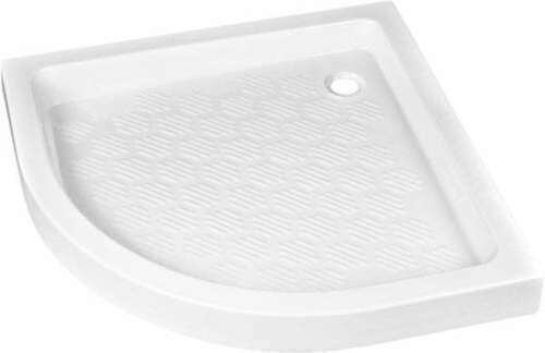 Receveur 1 4 De Cercle A Poser Emilie Gres Haut 10cm Dim 90x90cm Blanc Gedimat Fr