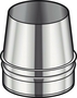 Cône de finition CONDENSOR Inox diam.180mm - Gedimat.fr