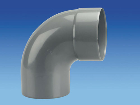 Coude d'évacuation en PVC à 87°30 mâle-femelle diam.100mm - Gedimat.fr