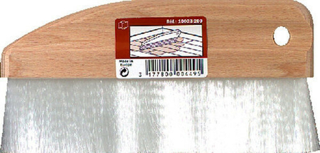 Brosse à vitrifier fibres nylon blanc semelle bois poncé n°200 larg.200mm - Gedimat.fr