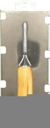 Platoir biseauté lame inox poignée bois 28x12cm - Gedimat.fr