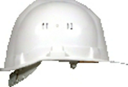 Casque de chantier polyéthylène sans jugulaire blanc - Gedimat.fr