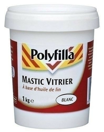 Mastic vitrier POLYFILLA tube 500g marron - Gedimat.fr