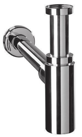 Siphon lavabo laiton chromé LINEIS - Gedimat.fr