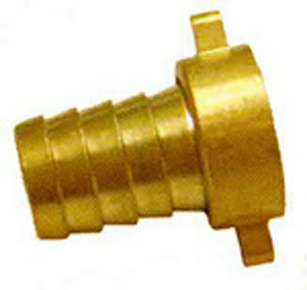 TECHNO - Raccord pour tuyau arrosage 2 pièces + 1 collier laiton diamètre  19 mm 20x27 mm