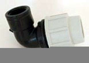 Coude polypropylne pour tuyau polythylne Plasson diam.25mm sortie femelle diam.20x27mm en vrac 1 pice - Gedimat.fr