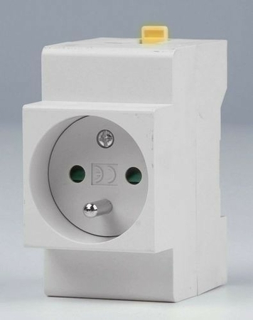 Prise de courant modulaire 2 pôles + terre 16A 220V - Gedimat.fr