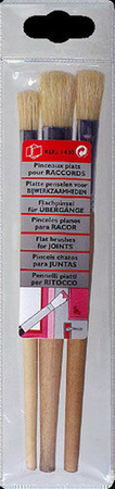 Brosse à raccord manche bois verni larg.6mm 10mm et 14 mm lot de 3 pièces - Gedimat.fr