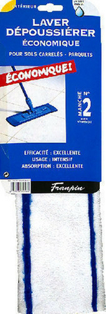 Balai rasant housse microfibre semelle polypropylène 42x10cm manche télescopique acier laqué long.75 à 130cm - Gedimat.fr