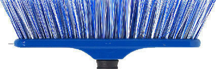 Balai spécial tapis fibres polypropylène bleu semelle bois 29cm - Gedimat.fr