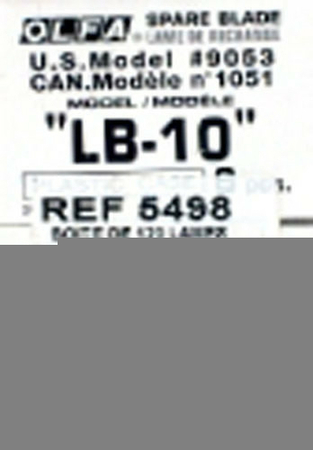 Lame de cutter acier trempé 18mm Olfa LB-10 étui de 10 pièces - Gedimat.fr