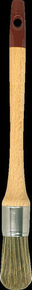 Brosse pouce mlange soies fibres synthtiques spcial vernis et lasure professionnel manche bois verni n6 diam.29mm - Gedimat.fr