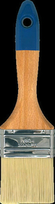 Brosse plate bi matire spcial acryl professionnelle mlange soie et fibres synthtiques manche bois verni n65 larg.65mm - Gedimat.fr
