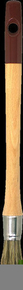 Brosse  rechampir bi matire spcial vernis et lasure professionnel mlange soie et fibres synthtiques manche bois verni n3/0 diam.15mm - Gedimat.fr