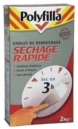 Enduit de rebouchage poudre sechage rapide 1 kg - Gedimat.fr