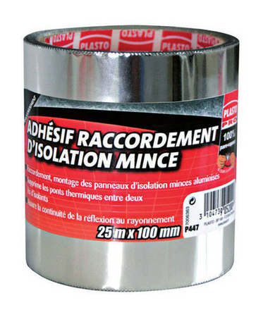 Adhésif raccordement isolation mince larg.100mm long.25m - Gedimat.fr