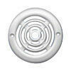 Grille ronde en plastique pose en apllique diam.6,4cm blanc - Gedimat.fr