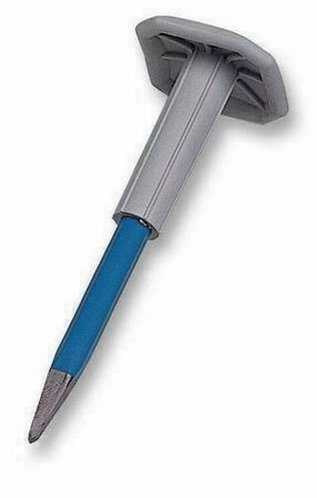 Broche de maçon réaffûtable avec pare-coups acier chromé 300x16mm - Gedimat.fr