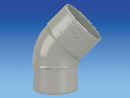 Coude d'évacuation en PVC à 45° mâle-femelle diam.100mm - Gedimat.fr