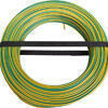 Câble électrique unifilaire cuivre H07VU section 2,5mm² coloris vert/jaune en bobine de 100m - Gedimat.fr