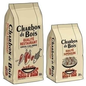 Charbon de bois sac qualit suprieure 20 L - Gedimat.fr