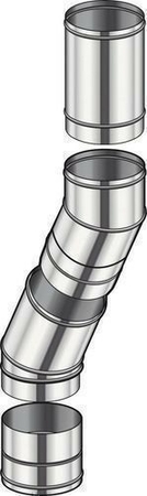 Kit de raccordement avec adaptateur pour conduit simple paroi diam.200mm - Gedimat.fr
