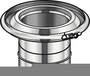 Réduction conique de diamètre différent diam.200-130mm - Gedimat.fr