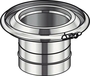 Réduction conique de diamètre différent diam.230-230mm - Gedimat.fr