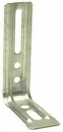 Equerre nervurée droite acier galvanisé 71,5x40mm larg.30mm ép.1,5mm - Gedimat.fr