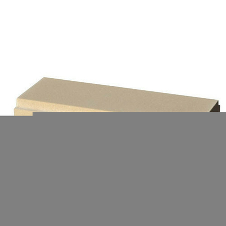 Lisse plate 25 pour balustrades gamme OCEANE long.49,5cm larg.24,5cm ép.8cm coloris pierre - Gedimat.fr