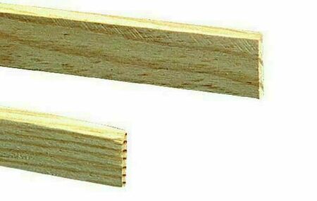 Chant plat Chêne 2 arrondis section 6x35mm long.2,40m - Gedimat.fr