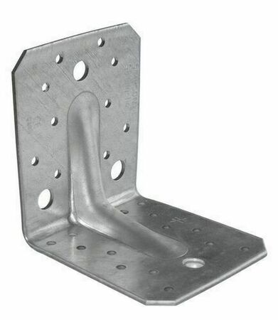 Equerre renforcée acier galvanisé 105x105mm larg.90mm ép.3mm - Gedimat.fr